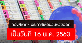 เลื่อนวันหวยออก